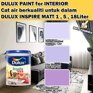 ICI DULUX INSPIRE INTERIOR MATT 18 Liter Purple Foxglove / Lilac Bouquet / Dignity