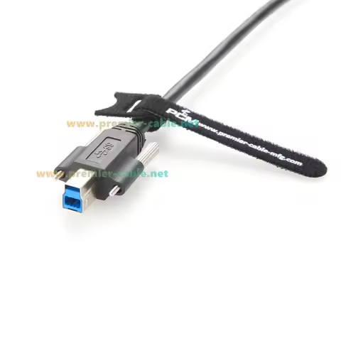 USB 3.0 A Male to Type-B Male Cable with Screw Lock USB A to USB B Printer Cable Machine Vision Indu