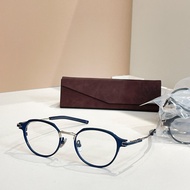 [High Quality] 999.9 Glasses S-05T H Ultra Light Pure Titanium Retro Round Fashion Glasses Frame Opt
