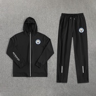 2425 Manchester City Royal Malaysia Bazaar Training Suit Quick-Drying Football Zipper Long-Sleeved T