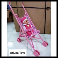 Foldable baby Doll Trolley Toy
