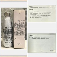 特別版原裝正品agnes b. 素描繪畫印花不鏽鋼冷熱保溫瓶