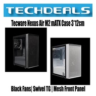 Tecware Nexus Air M2 mATX Case| 3*12cm Black Fans| Swivel TG | Mesh Front Panel