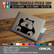 Sticker Aksesoris Laptop Apple Macbook Snorlax Sleep