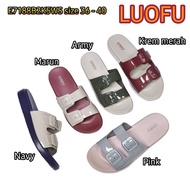 LUOFU E7188B2K5WS ORIGINAL jelly soft rubber sandals for women, imported slip-on sandals
