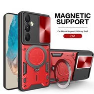 Ốp bảo vệ máy ảnh trượt từ tính cho Samsung Galaxy M35 Ốp vỏ cho Samsung Galaxy chống sốc mềm Samsun