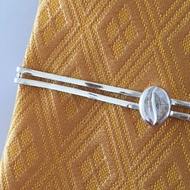 咖啡豆 純銀領帶夾