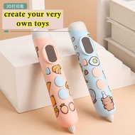 [Clem] Diy Educational Toys 3D Pen Cute 3D Painting Pen Creative 3D Printing Pen Can Cas