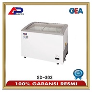 sliding glass freezer GEA 303L|freezer box kaca|SD303