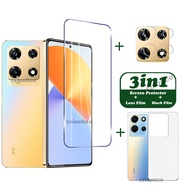 infinix Note 30 Pro Tempered Glass infinix Note 30 Screen Protector infinix Note 30 VIP Camera Lens Protector Full Cover Screen Matte Privacy Glass 3In1 Carbon fiber back film