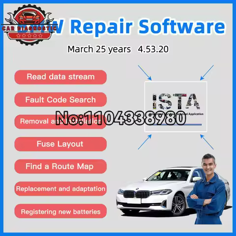 For BMW ISTA+ Repair software System|Read data stream|Find a Route Map|Service Workshop system|Read 