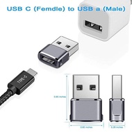 【MYRIA】 Black White USB-C USB 3.1 Type C Female to USB 3.0 Male Port Type-A Ca