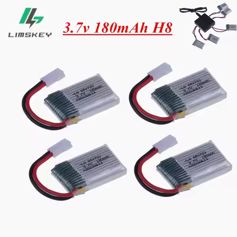 For JJRC H8 Mini 3.7v 180mah Lipo Battery For H2 H48 U207 RC Quadcopter Spare parts 651723 3.7v Batt