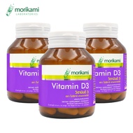 [Pack Of 3 Bottles] Vitamin D3 Morikami D3 Provides D3 200 IU D3 200 D3