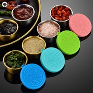 HUAIHAO 50/70ml 304 Stainless Steel Salad Container Small Condiment Container with Lids Leakproof Bo