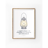 The Light Shines In The Darkness {Poster}