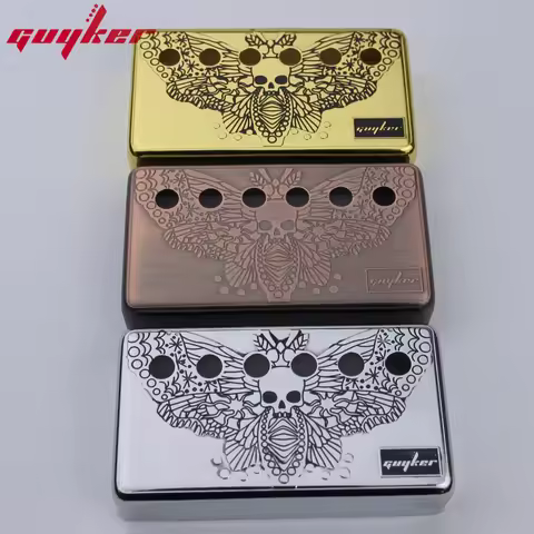 1 Set Humbucker Guitar Pickup Covers Cupronickel Material Skeleton Wings Surface for LP Guitar Parts