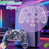 IARMARIOQR Gaming Controller Protective , Replacement Transparent Front Faceplate,  Magnetic Decorat