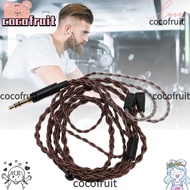 COCOFRUIT Headphone Replacement Cable, Lossless Sound 3.9ft 4 Strands Woven Cable, 3.5mm Plug OFC Co