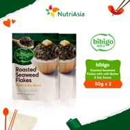 bibigo Roasted Seaweed Flakes with Butter & Soy Sauce 50g Bundle of 2 bibigo seaweed seaweed flakes 