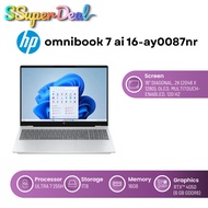 Hp omnibook 7 laptop ai 16-ay0087nr [16" diagonal, 2K (2048 x 1280), OLED,ultra 7 255H ,16GB ,1TB,RT