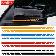 BESTLINK 2Pcs Rearview Mirror Side Stripes Sticker Vinyl Decal For Mercedes Benz W204 W205 W176 A45 