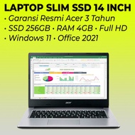 Laptop Notebook Kerja Slim Acer 14 Inch SSD Leptop Tipis Baru Murah