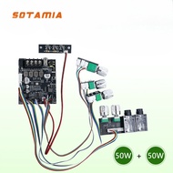 SOTAMIA TPA3116D2 Microphone Power Amplifier 50Wx2 Two-channel Bluetooth Amplifier Speaker Sound Amp