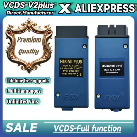 For VCDS 2025 full version 26.3 HEX V2plus Update Multi-Language For VCDS v2plus vagcom Car Diagnost