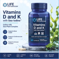 Life Extension Vitamins D and K with Sea-Iodine™（60 capsules） m3w0b94b0t