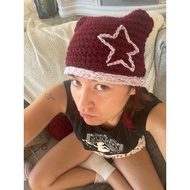 HANDMADE STAR BEANIE CAT HAT/STAR EARFLAP/STAR CAT HAT/CAT HAT/CAT BEANIE/CUTE BEAN HAT/VIRAL/KOREAN