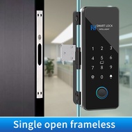 New Electronic Digital Lock Glass Door Fingerprint Lock Password Lock Smart Phone Attendance Lock Bl