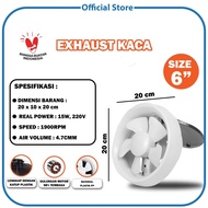 Kipas Bulat Dinding 6Inches/ Exhaust Fan Tembok 6 INCH/Hexos Ceiling 6 Inch Kipas Exhaust Toilet Rou