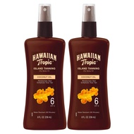 Island Tanning Oil Spray Sunscreen SPF 6, 8oz | Tanning Sunscreen, Tanning Oil with SPF, Moisturizin