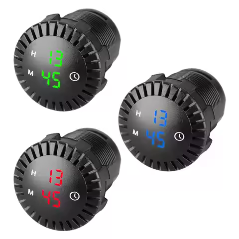 12V/24V Touch Digital Clock 24 Hours Waterproof Replacement Accessories High Performance Professiona