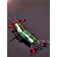 All-Metal DIY Assembly Model 3D Three-Dimensional Puzzle Insect Mantis Shrimp Handmade Decoration Al