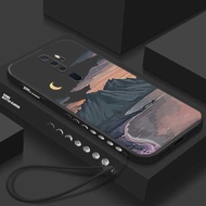 Case OPPO Find X5 Pro X5 Lite X3 X2 Reno 5 5Z F 6Z 3 Realme C2 Scenery Mountain Cloud Sea Moon Shock