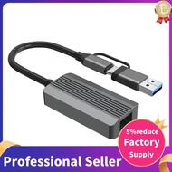 2.5G High-Speed Ethernet Adapter USB 3.0 & Type C to RJ45 Network Card for Laptop PC NAS Server