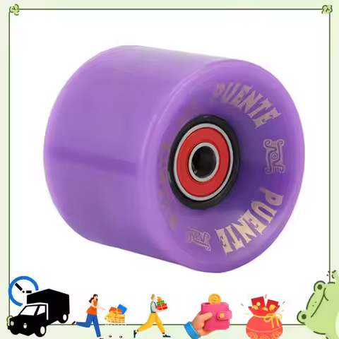 AB94-PUENTE 4Pcs Cruiser Skateboard Wheels PU Wheels Long Board Cruiser Wheels With ABCE-9 Bearings