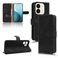 For HonorX6e Skin Fell Flip Leather Solid Color Phone Case For Honor X6e X6 e X7e X6D X6C X7D HonorX