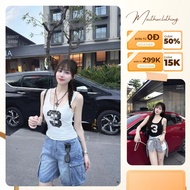 H59 Tank top number 3, free size slim fit, active sporty form, light and airy elastic fabric