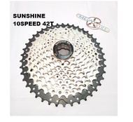 SUNSHINE 10 Speed 11 42T Cassette freewheel 10speed bicycle Sprocket