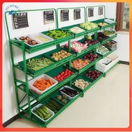 Rak Buah dan Sayur Supermarket Rak Supermarket Rak Paparan Sayur Kedai Dapur Supermarket fruit rack 