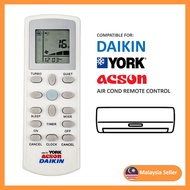 🔥Ready Stock🔥Suitable York / Acson / Daikin Air Conditioner Air Cond Aircond Remote Control ECGS-01