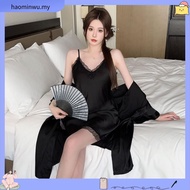 pakaian tidur lacy night dress sexy Baju tidur wanita musim panas sutera ais seksi nipis 2024 tahun 