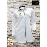 BAJU KORPORAT PEREMPUAN LENGAN PANJANG KPM - KEMENTERIAN PENDIDIKAN MSIA - FREE SULAM LOGO & NAMA