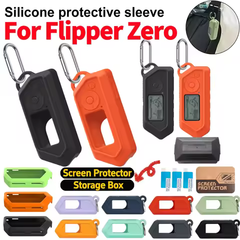 Silicone Protective Case for Flipper Zero Anti Scratch Protective Cover for Flipper Zero Screen Film