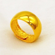 Vietnam Sand Gold Ring Men Women Style Simulation Gold-Plated Color 999 Glossy Adjustable Ring High-