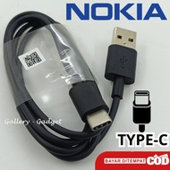 Kabel Charger / Kabel Data NOKIA Fast Charging Type C Cable Original for NOKIA 7.2 / NOKIA 6.2 / NOK