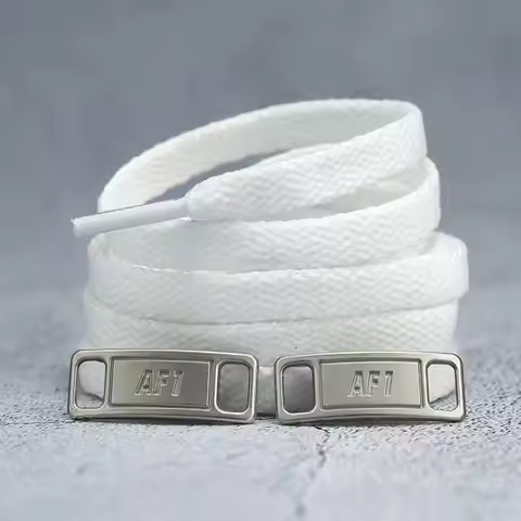 4Pcs Combination AF1 Shoelaces Black White Original laces and Shoe Decoration Suit Sneaker Shoelace 